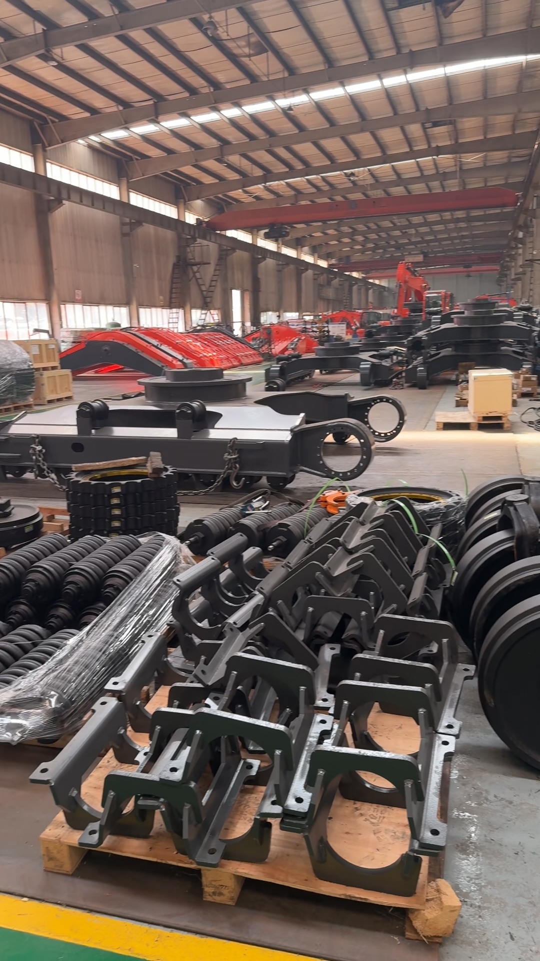 Undercarriage frames and boom components